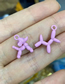 Fashion Purple Copper Spray Paint Balloon Puppy Diy Accessories