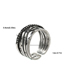 Fashion Twenty Three# Copper Chain Geometric Ring