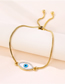 Fashion Gold Titanium Steel Point Drill Eye Pull Bracelet