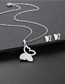 Fashion Silver Titanium Steel Butterfly Necklace And Earrings Set