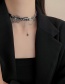 Fashion Black Spider Web Leather Chain Necklace