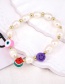 Fashion Set Br094 Copper Beads Beaded Pearl Eyes Smiley Fruit Clay Bracelet