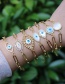 Fashion Br021-a Copper Diamond Palm Eye Bracelet