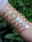 Fashion Br021-e Copper Diamond Palm Eye Bracelet