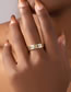 Fashion R770-freaky-scary Alloy Double-sided Letter Printing Plain Ring Ring