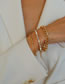 Fashion Gold Alloy Diamond Claw Chain Chain Bracelet Set