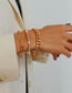 Fashion Gold Alloy Diamond Claw Chain Chain Bracelet Set