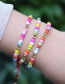 Fashion Color Colorful Rice Beads Copper Beads Beaded Bracelet