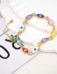 Fashion Br037-c Copper Beads Beaded Round Love Bracelet