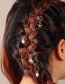 Fashion 4# Metal Pearl Geometric Diy Hair Buckle