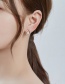Fashion Gold Copper And Diamond Geometric Stud Earrings
