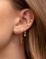 Fashion White K Copper And Diamond Diamond Tassel Earrings