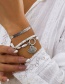 Fashion White K Metal Pearl Scallop Geometric Bracelet Set