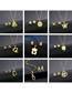 Fashion Tz-12 (gold) Stainless Steel Geometric Bear Necklace And Earring Set