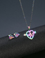 Fashion Tz6(color) Stainless Steel Cross Earring Necklace Set
