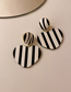 Fashion Stripe Alloy Geometric Stripe Stud Earrings