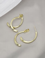 Fashion Gold Alloy Geometric Cross Line Earrings