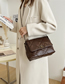 Fashion Coffee Color Large Capacity Crossbody Bag With Rhombus Flap