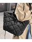 Fashion Black Large Capacity Down Shoulder Bag