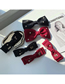Fashion Oversized Knot Red Fabric Bow Hairpin