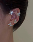 Fashion Butterfly Silver Left Ear Alloy Diamond Butterfly Ear Clamp