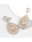 Fashion Gold Alloy Diamond Drop Earrings