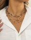 Fashion White K Alloy Rhinestone Tassel Crystal Bead Sequin Multilayer Necklace