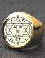 Fashion Steel Color Stainless Steel Geometric Rune Ring