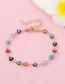 Fashion Love Color Eye Necklace Resin Color Love Eyes Smiley