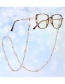 Fashion Grey Pearl Beaded Halterneck Glasses Chain