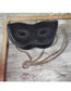 Fashion Black Pu Sequin Mask Crossbody Bag