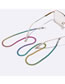 Fashion Color Metal Geometric Gradient Color Chain Glasses Chain