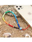Fashion Color Gradient Color Soft Ceramic Beaded Eye Phone Strap