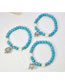 Fashion B1636 Love Alloy Round Beads Loose Beaded Letter Bracelet