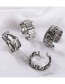 Fashion Style 34 Alloy Letter Geometric Open Ring
