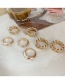 Fashion 3# Alloy Geometric Chain Ring