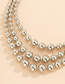 Fashion Gold Geometric Size Round Beads Multilayer Necklace