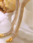 Fashion Gold Coloren Zircon Bracelet Titanium Steel Diamond Bracelet
