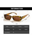 Fashion Leopard Small Frame Square Sunglasses