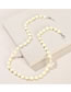 Fashion Light Brown Cartoon Love Pearl Glasses Chain