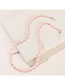 Fashion Off White Cartoon Oval Pearl Beaded Glasses Chain