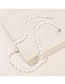 Fashion Lake Blue Cartoon Oval Pearl Beaded Glasses Chain