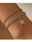 Fashion Five-pointed Star Alloy Diamond Five-pointed Star Bracelet