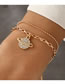 Fashion Bz1555hudie Alloy Diamond Butterfly Geometric Bracelet