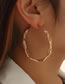 Fashion Gold Color Alloy Geometric Irregular Round Earrings