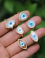 Fashion Water Droplets Copper And Diamond Geometric Eye Open Ring