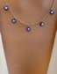 Fashion Gold Color Alloy Eye Bead Chain Necklace