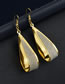 Fashion Gold Color Alloy Frosted Drop Earrings