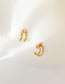 Fashion Gold Color Alloy Geometric Irregular Earrings
