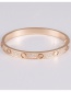 Fashion Rose Gold Color Titanium Steel Full Diamond Gypsophila Bracelet